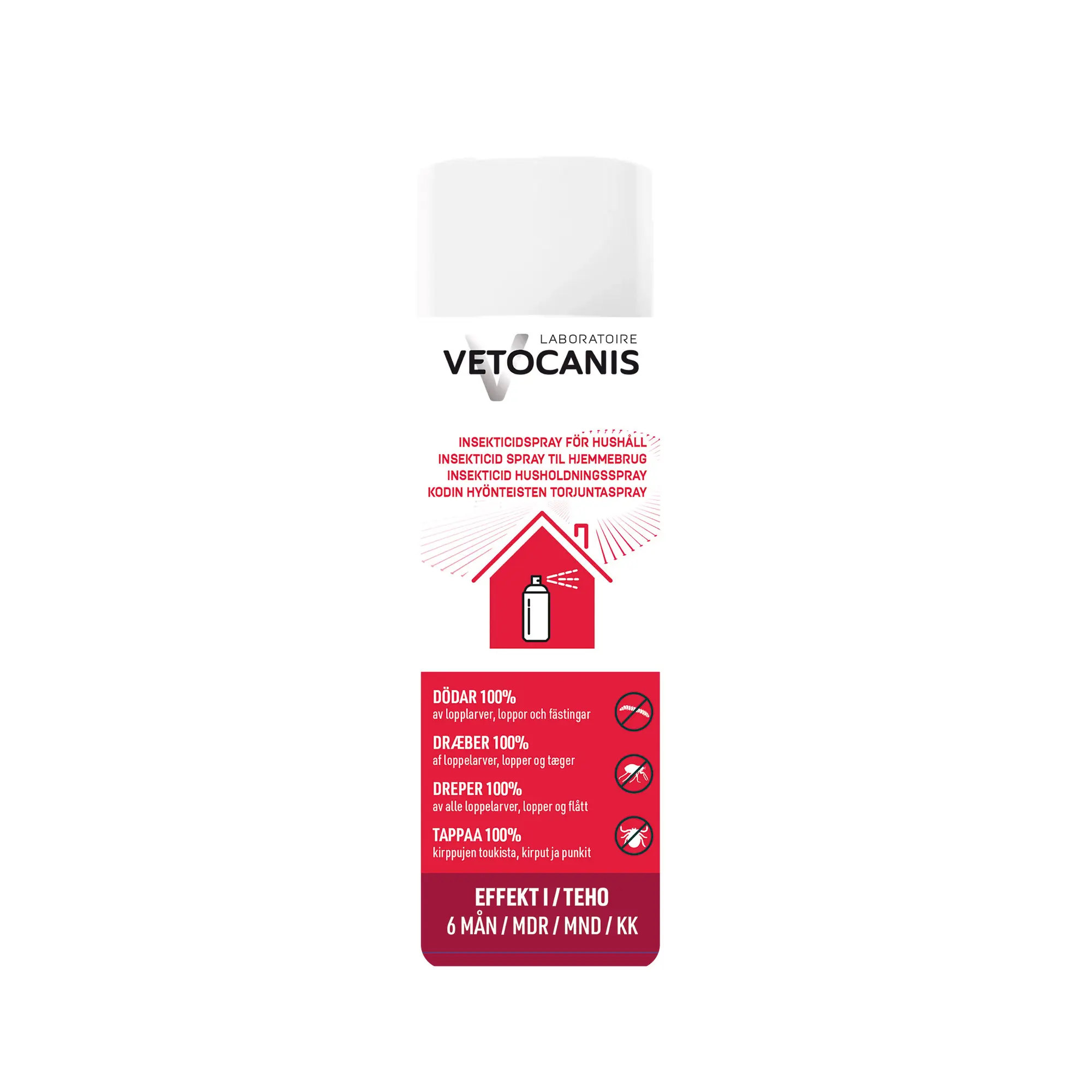 Vetocanis Insekt Spray Hjem Lopper og Flåter 500 ml